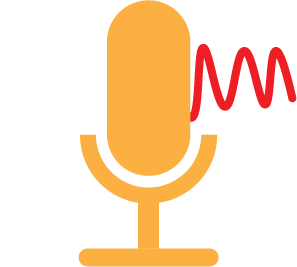 Right side mic icon flashing red